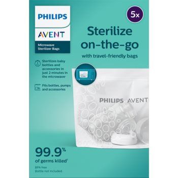 Philips Avent Sterilize on-the-go săculeți pentru sterilizare pentru cuptorul cu microunde