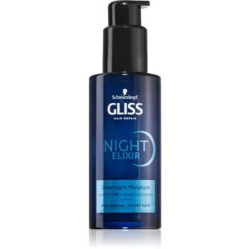 Schwarzkopf Gliss Night Elixir elixir leave-in pentru par uscat ieftin