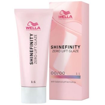 Vopsea Translucida Demipermanenta - Wella Professionals Shinefinity Zero Lift Glaze, nuanta 00/00 Crystal Glaze Booster ( transparent), 60 ml