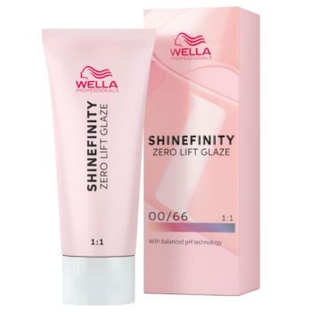 Vopsea Translucida Demipermanenta - Wella Professionals Shinefinity Zero Lift Glaze, nuanta 00/66 Violet Booster, 60 ml