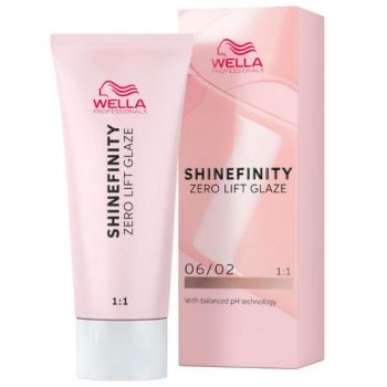 Vopsea Translucida Demipermanenta - Wella Professionals Shinefinity Zero Lift Glaze, nuanta 06/6 Cherry Wine, 60 ml