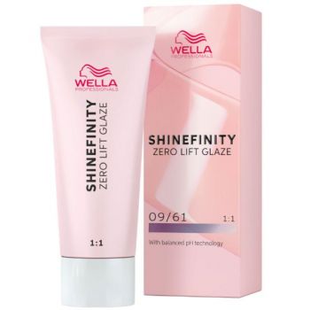 Vopsea Translucida Demipermanenta - Wella Professionals Shinefinity Zero Lift Glaze, nuanta 09/61 Iced Platinum, 60 ml