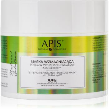 Apis Natural Cosmetics Natural Solution 3% Baicapil mască fortifiantă pentru părul slab cu tendință de cădere