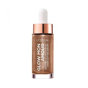 Iluminator lichid, Loreal, Glow Mon Amour Highlighting Drops, 03 Bronze In Love,15 ml