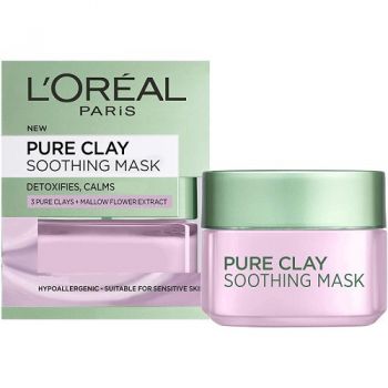 Masca de fata detoxifianta, Loreal, Pure Clay, Soothing Detox, 15 ml