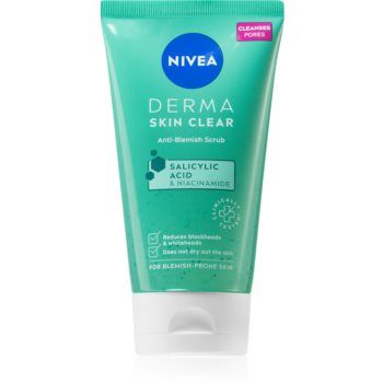 Nivea Derma Skin Clear demachiant cu efect de peenling