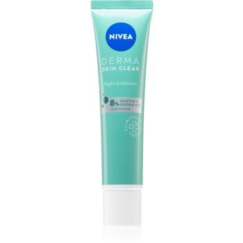 Nivea Derma Skin Clear exfoliant fin, de noapte