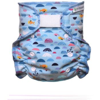 T-TOMI Pant Diaper Changing Set Velcro scutec lavabil tip chiloțel, cu inserție absorbantă cu velcro