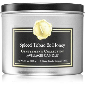 Village Candle Gentlemen's Collection Spiced Tobac & Honey lumânare parfumată în placă
