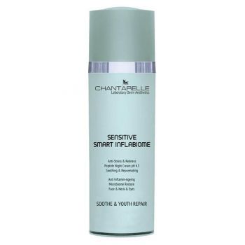 Crema de noapte Chantarelle Sensitive Smart Inflabiome Anti-stress soothing peptide night cream pH 4.5, 50 ml la reducere