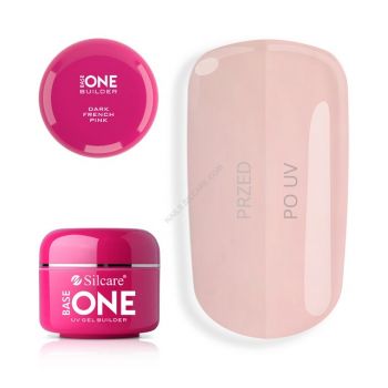 Gel constructie base one dark french pink 100 gr - bodfp100