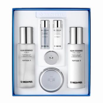 Kit premium impotriva semnelor de imbatranire, Medi-Peel, Peptide 9 Skin Care Special Kit, 100 ml Toner(250 ml+ 30 ml), Emulsie (250 ml+30ml), Crema (10 g)