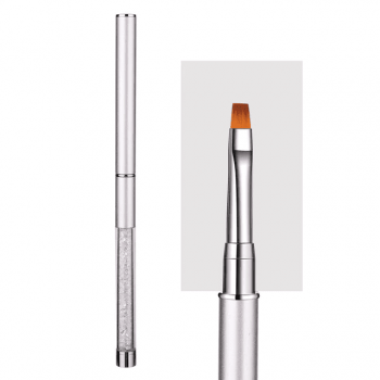 Pensula gel varf drept- maner cristale - p76
