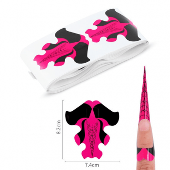 Sabloane constructie unghii stiletto 100 buc. - U2-14