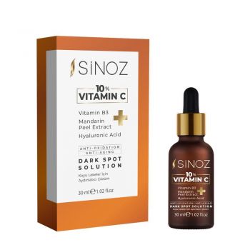 Ser Antirid cu vitamina C 10% si Acid Hialuronic