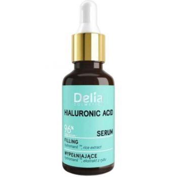 Ser cu Acid hialuronic pentru fata, gat si decolteu Delia Cosmetics, 30ml