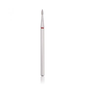 Capăt freza Diamant HEAD flacăra mică, roșu, L- 4,0 mm, Ø1,4 mm - HBD-243RD.014