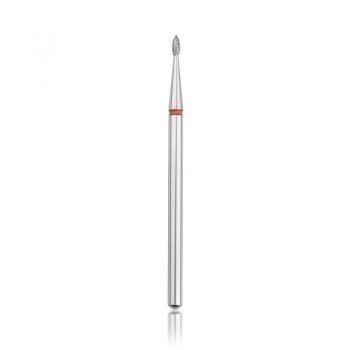 Capăt freza Diamant HEAD picătură, roșu, L- 3,5 mm, Ø1,4 mm - HBD-254RD.014