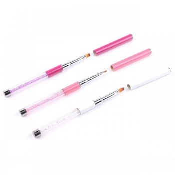 Pensula gel maner cristale si capac nr.4 PM-4F