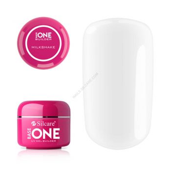 Gel constructie base one milkshake- alb laptos 100 gr - bom100