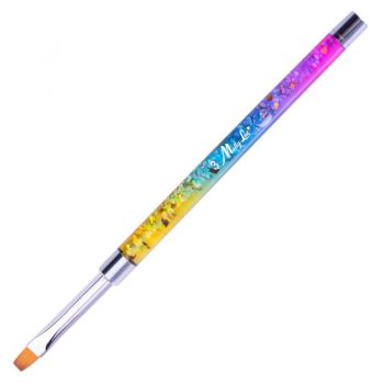 Pensula gel varf drept rainbow nr.6 - GH-43 - Everin.ro