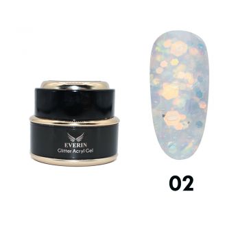 Glitter Acryl Gel Everin 15ml- 02 - GACY-01