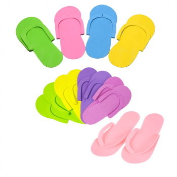 Papuci pedichiura set 3 perechi diverse culori -