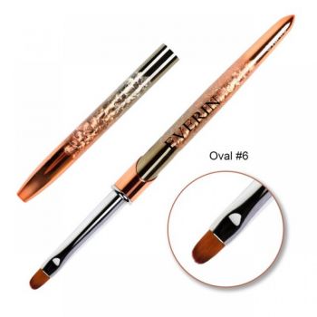 Pensula pentru gel limba de pisica nr 6 Everin- KPS-6 - KPS-6 - Everin.ro