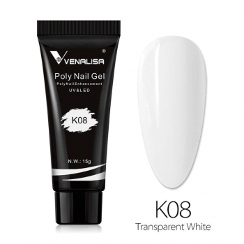 Polygel Venalisa 15ml- K08 Transparent White - K01