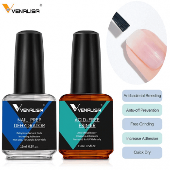 Set primer + nail prep venalisa 15 ml - jhj-341a