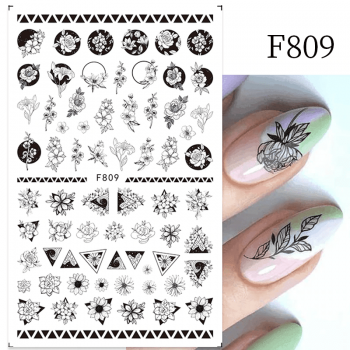 STICKER DECOR UNGHII F809 - F809 - Everin.ro