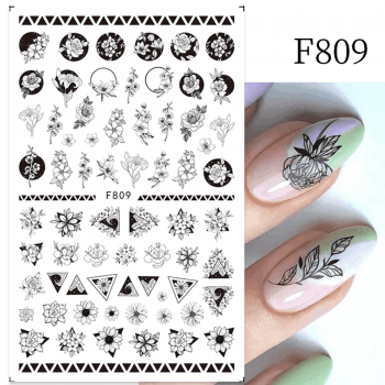 Sticker decor unghii f809 - f809