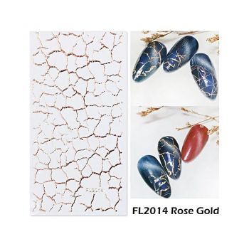 Sticker decor unghii FL2014 ROSE GOLD - FL2014 - Everin.ro