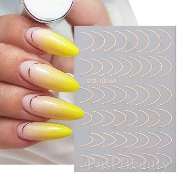 Sticker decor unghii STZ-CS169 ROSE GOLD - STZ-CS169ROSEGOLD - Everin.ro
