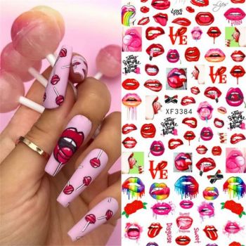 Sticker decor unghii XF3384 - XF3384 - Everin.ro