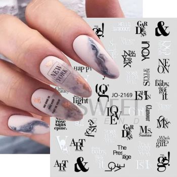 Sticker decor unghii JO-2169 - STZ-GS104GOLD