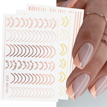 Sticker decor unghii STZ-GS104 ROSE GOLD - STZ-GS104RG - Everin.ro