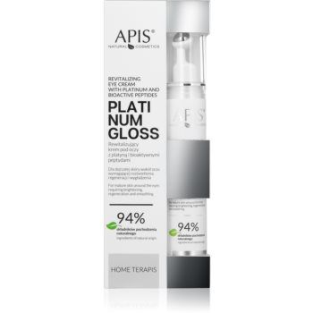 Apis Natural Cosmetics Platinum Gloss crema de ochi revitalizanta împotriva ridurilor și a cearcănelor întunecate