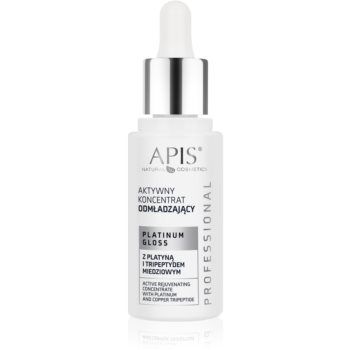 Apis Natural Cosmetics Platinum Gloss tratament concentrat de intinerire pentru fermitatea pielii