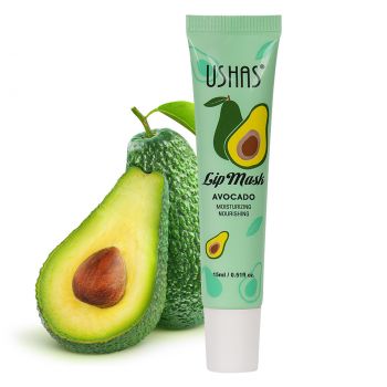 Balsam de buze Ushas Moisturizing & Nourishing Lip Mask, Avocado la reducere