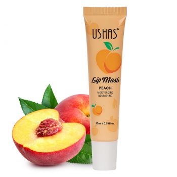 Balsam de buze Ushas Moisturizing & Nourishing Lip Mask, Peach