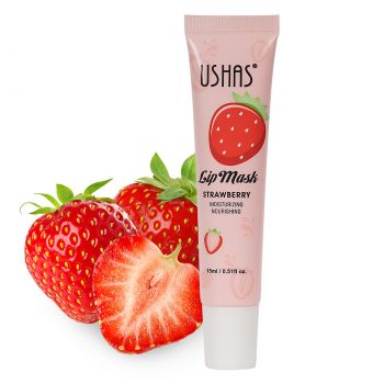 Balsam de buze Ushas Moisturizing & Nourishing Lip Mask, Strawberry ieftin