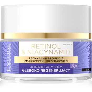 Eveline Cosmetics Retinol & Niacynamid crema de noapte pentru regenerare profunda 70+