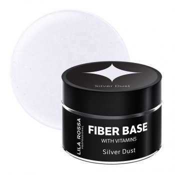 Gel de baza lila rossa fiber builder base silver dust 15 g