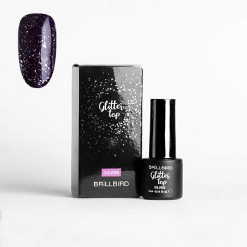 Glitter Top - Silver 4ml