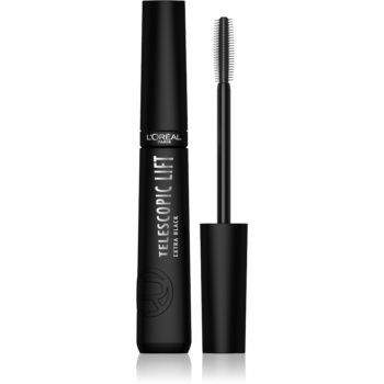 L’Oréal Paris Telescopic Lift Extra Black rimel pentru volum, foarte negru pentru volum și gene curbate ieftin