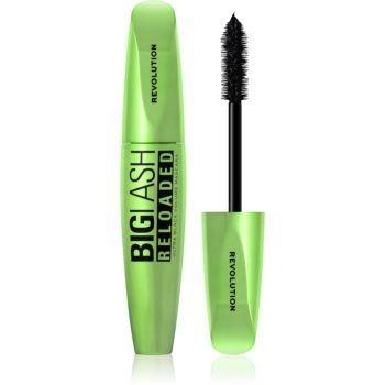 Makeup Revolution Big Lash Reloaded rimel pentru volum, foarte negru