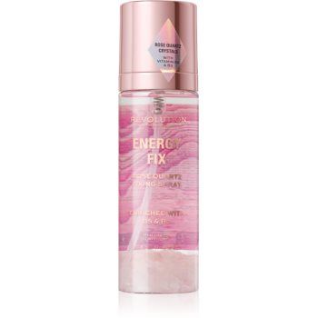 Makeup Revolution Crystal Aura Energy Fix spray pentru fixare cu apă de trandafiri