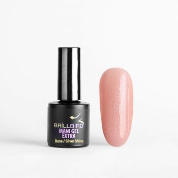 Mani Gel Extra Rose Silver Shine - Rubber Base - 8ml