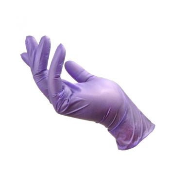 Mănuși din nitril Mov - Marime S - 100 buc